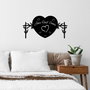 Wallity Omnia Vincit Amor 2 Escultura de Pared Negra